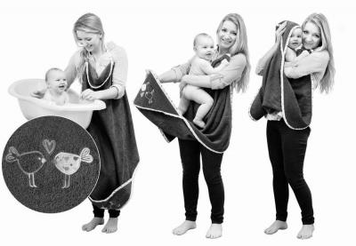BabyMatex - Prosop bebe multifunctional din bumbac 100x100 cm Maxi Plus bej